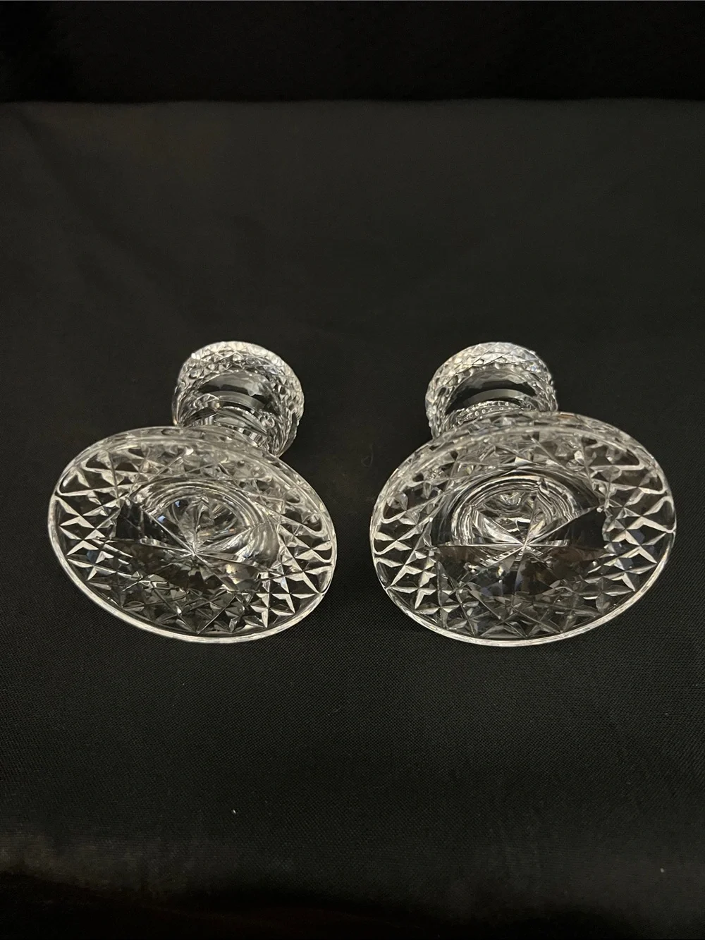 Pair of Waterford Crystal Candle Holders